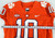 2017-22 Clemson Tigers #10 Game Issued Pos Used Orange Jersey Football NP Rem 0