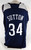 2015-16 New Orleans Pelicans Sutton #34 Game Issued Navy Practice Jersey BDJ P5