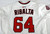 2025 Washington Nationals Orlando Ribalta #64 Game Issued P Used White Jersey 4