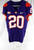 2017-22 Clemson Tigers #20 Game Issued Pos Used Purple Jersey Football NP Rem 5