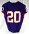 2017-22 Clemson Tigers #20 Game Issued Pos Used Purple Jersey Football NP Rem 5
