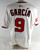 2025 Washington Nationals Luis Garcia #9 Game Issued White Jersey 48 738