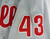2019 Philadelphia Phillies Nick Pivetta #43 Game Used Grey Jersey DPM 7/3 4K