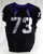 2019-24 Texas Christian TCU Frogs #73 Game Used Black Jersey Football NP Rem 0