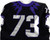 2019-24 Texas Christian TCU Frogs #73 Game Used Black Jersey Football NP Rem 0