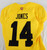 2017 Maryland Terrapins Deon Jones #14 Game Used Yellow Jersey Throwback 125th P