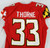 2021 Maryland Terrapins Jha'mel Thorne #33 Game Used Red Jersey Football 42 476