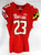 2021 Maryland Terrapins #23 Game Used Red Jersey Football NP Rem 44 483
