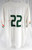 Miami Hurricanes #22 Game Issued Pos Used White Jersey Baseball NP Rem 44 836