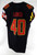 2018 Maryland Terrapins Sebastian Alonso #40 Game Used Black Jersey Football 9