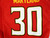 2013 Maryland Terrapins Kenneth Goins JR #30 Game Used Red Jersey Football 42 38