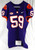 2017-22 Clemson Tigers #59 Game Issued Pos Used Purple Jersey Football NP Rem 9