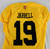 2017 Maryland Terrapins MJ Jarrell #19 Game Used Yellow Jersey Throwback 125th P