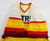 1980s IUPUI Metros #12 Game Used Yellow Red Baseball Jersey Sand Knit 42 DP52942
