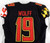 2021 Maryland Terrapins Weston Wolff #19 Game Used Black Jersey Football 46 643