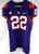 2017-22 Clemson Tigers #22 Game Issued Pos Used Purple Jersey Football NP Rem 8