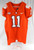 2017-22 Clemson Tigers #11 Game Issued P Used Orange Jersey Football NP Rem 44 6