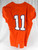 2017-22 Clemson Tigers #11 Game Issued P Used Orange Jersey Football NP Rem 44 6