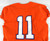2017-22 Clemson Tigers #11 Game Issued P Used Orange Jersey Football NP Rem 44 6