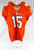 2016 Clemson Tigers #15 Game Issued Pos Used Orange Jersey Football NP Rem 40 57