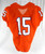 2016 Clemson Tigers #15 Game Issued Pos Used Orange Jersey Football NP Rem 40 57