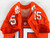 2016 Clemson Tigers #15 Game Issued Pos Used Orange Jersey Football NP Rem 40 57