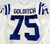 2018 Indianapolis Colts Zack Golditch #75 Game Issued P Used White Jersey 35 P 7