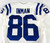 2019 Indianapolis Colts Dontrelle Inman #86 Game Issued White Jersey 100 P 42 1