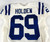 2018 Indianapolis Colts Will Holden #69 Game Issued Pos Used White Jersey 35P 8