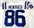2018 Indianapolis Colts Hale Hentges #86 Game Issued Pos Used White Jersey 44 2