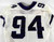 Texas Christian TCU Horned Frogs #94 Game Used White Jersey Football NP Rem 3