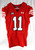 2023 Texas Tech Red Raiders #11 Game Used Red Jersey Football NP Rem 44 079