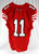2023 Texas Tech Red Raiders #11 Game Used Red Jersey Football NP Rem 44 079