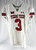 2022 Texas Tech Red Raiders #3 Game Used White Jersey Football NP Rem 44 073