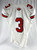 2022 Texas Tech Red Raiders #3 Game Used White Jersey Football NP Rem 44 073