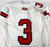 2022 Texas Tech Red Raiders #3 Game Used White Jersey Football NP Rem 44 073