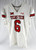 2022 Texas Tech Red Raiders #6 Game Used White Jersey Football NP Rem 46 091