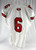 2022 Texas Tech Red Raiders #6 Game Used White Jersey Football NP Rem 46 091