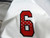 2022 Texas Tech Red Raiders #6 Game Used White Jersey Football NP Rem 46 091