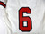 2022 Texas Tech Red Raiders #6 Game Used White Jersey Football NP Rem 46 091
