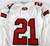 2022 Texas Tech Red Raiders #21 Game Used White Jersey Football NP Rem 44 095