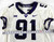 Texas Christian TCU Horned Frogs #91 Game Used White Jersey Football NP Rem 7