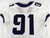 Texas Christian TCU Horned Frogs #91 Game Used White Jersey Football NP Rem 8