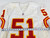 2001 Kansas City Chiefs Hunt #51 Game Issued White Jersey 48 308