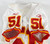 2001 Kansas City Chiefs Hunt #51 Game Issued White Jersey 48 308