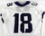 Texas Christian TCU Horned Frogs #18 Game Used White Jersey Football NP Rem 0