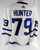 2017-18 Toronto Maple Leafs Hunter #79 Game Used White Jersey 56 675