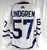 2019-20 Toronto Maple Leafs Jesper Lindgren #57 Game Used White Jersey 56 668