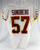 2020 Washington Commanders Nick Sundberg #57 Game Used White Jersey 49 Patch 8