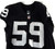 2020 Las Vegas Raiders Luke Masterson #59 Game Used Black Jersey 12/08/22 37